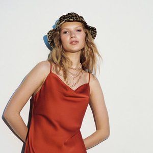 Urban Outfitters Mallory Cowl Neck Dress NWT